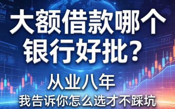 大额借款哪个银行好批？从业八年，我告诉你怎么选才不踩坑