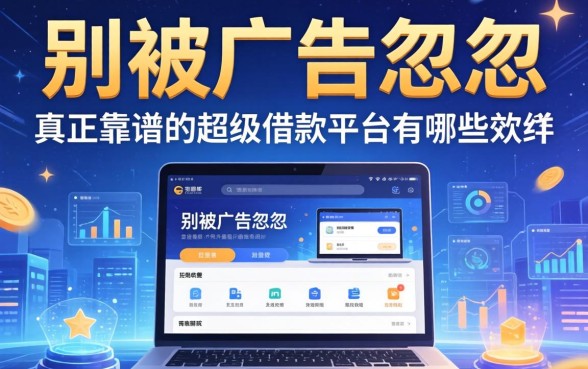 别被广告忽悠，真正靠谱的超级借款平台有哪些软件