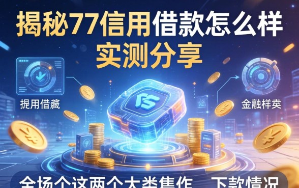 揭秘77信用借款怎么样:实测分享这两个大类的下款情况