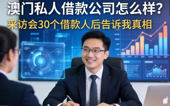 澳门私人借款公司怎么样？我采访了30个借款人后告诉你真相