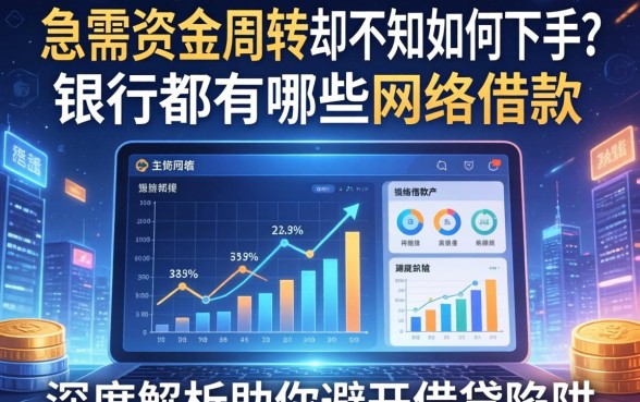 急需资金周转却不知如何下手？银行都有哪些网络借款产品？深度解析助你避开借贷陷阱