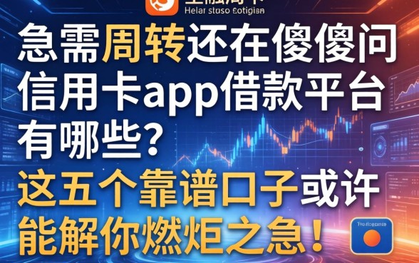 急需周转还在傻傻问信用卡app借款平台有哪些？这五个靠谱口子或许能解你燃眉之急！