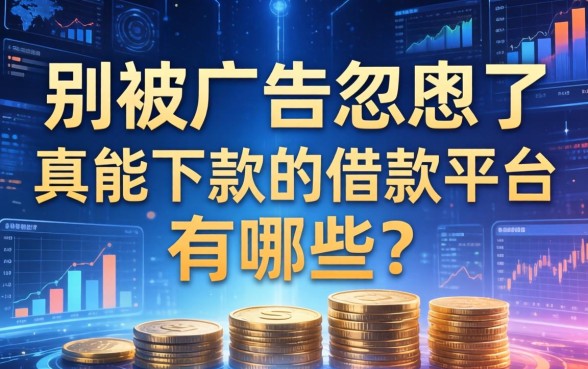 别被广告忽悠了，真能下款的借款平台有哪些？