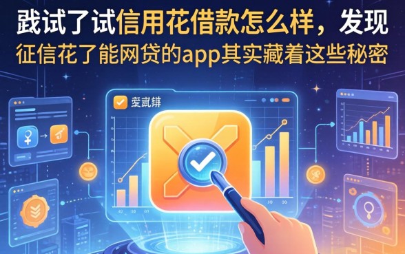 我试了试信用花借款怎么样，发现征信花了能网贷的app其实藏着这些秘密