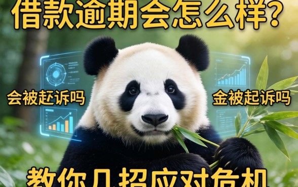 熊猫借款逾期会怎么样?会被起诉吗?教你几招应对危机