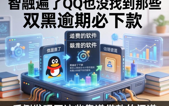 我翻遍了QQ也没找到那些双黑逾期必下款的软件,反倒发现了这些靠谱借款的门道