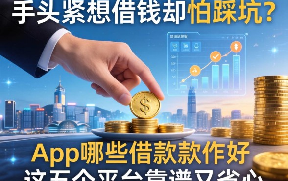 手头紧想借钱却怕踩坑?app哪些借款软件好,这五个平台靠谱又省心