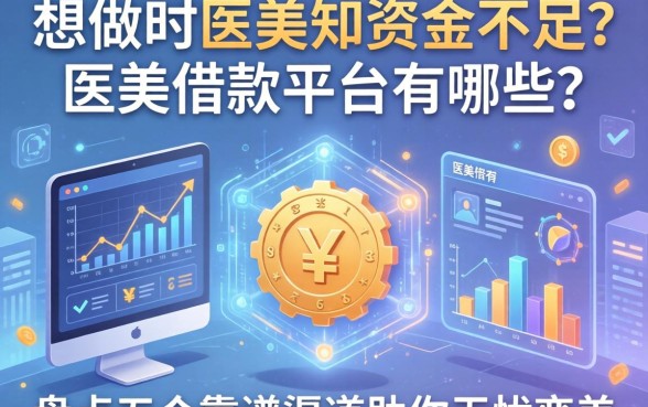 想做医美却资金不足？医美借款平台有哪些？盘点五个靠谱渠道助你无忧变美