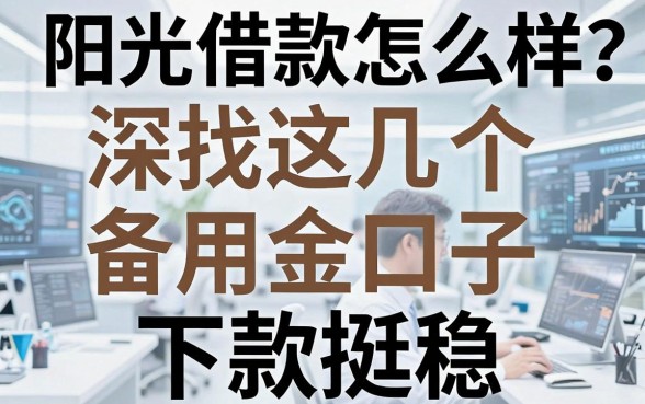 阳光借款怎么样?深扒这几个备用金口子,下款挺稳