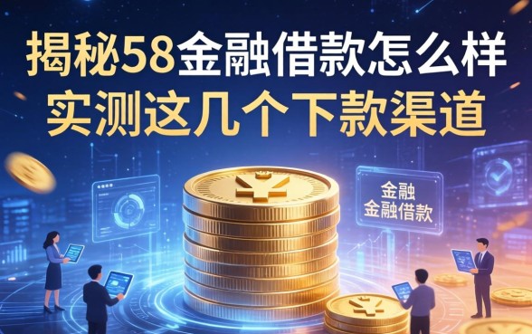 揭秘58金融借款怎么样，实测这几个下款渠道