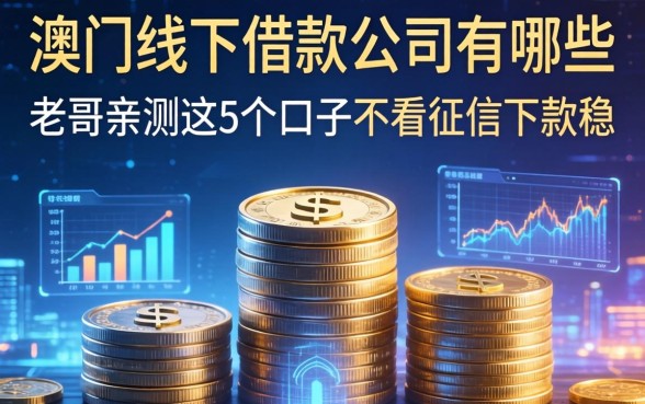 澳门线下借款公司有哪些?老哥亲测这5个口子不看征信下款稳