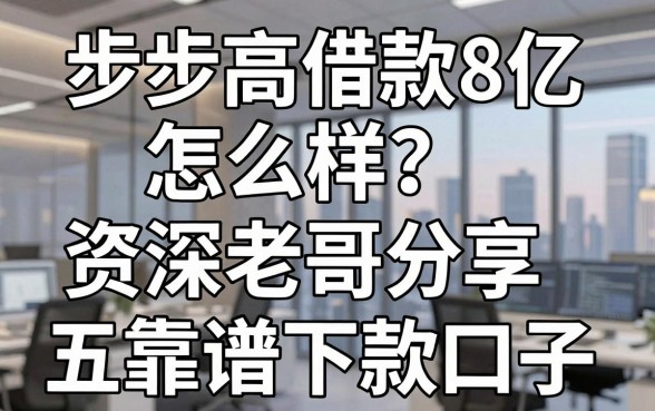 步步高借款8亿怎么样?资深老哥分享五个靠谱下款口子