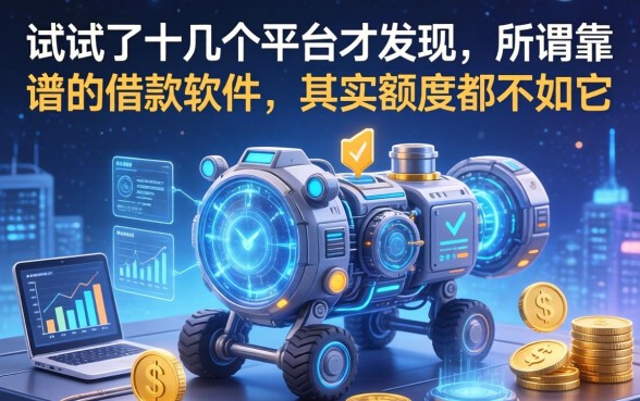 我试了十几个平台才发现，所谓靠谱的借款软件，其实额度都不如它