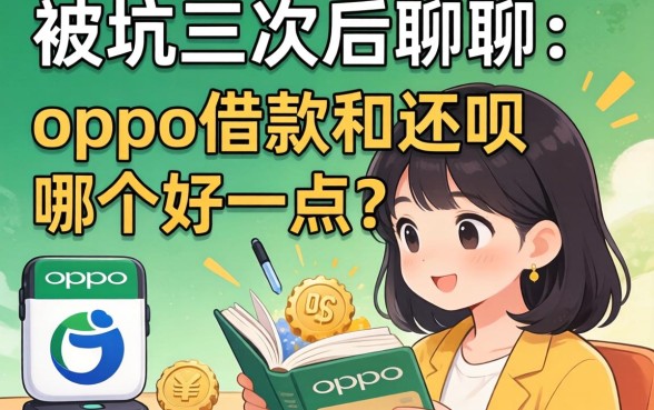 被坑三次后聊聊:oppo借款和还呗哪个好一点?