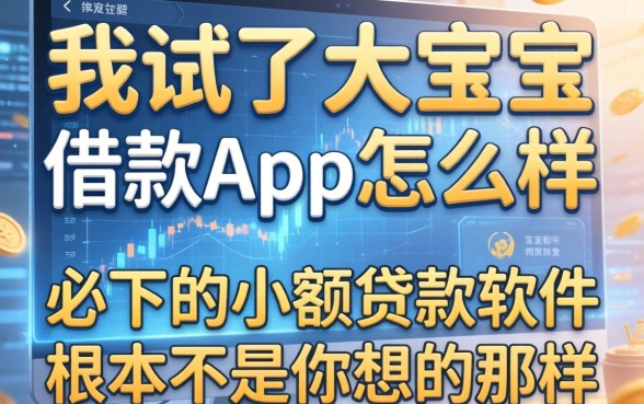 我试了大宝宝借款app怎么样，发现必下的小额贷款软件根本不是你想的那样