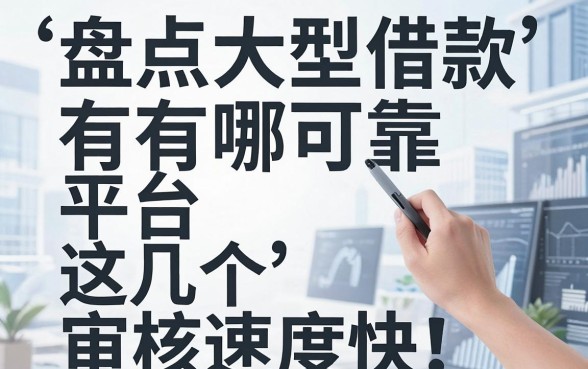 盘点大型借款平台有哪些可靠，这几个审核速度快