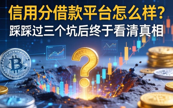 信用分借款平台怎么样？我踩过三个坑后终于看清真相