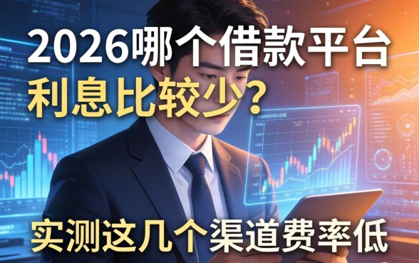 2026哪个借款平台利息比较少？实测这几个渠道费率低