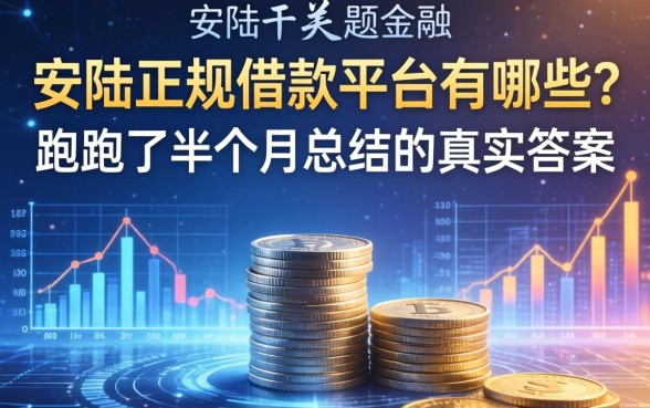 安陆正规借款平台有哪些？我跑了半个月总结的真实答案