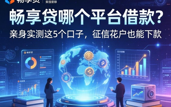 畅享贷在哪个平台借款？亲身实测这5个口子，征信花户也能下款