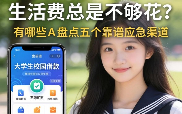 生活费总是不够花?大学生校园借款app有哪些?盘点五个靠谱应急渠道