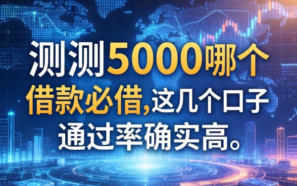 实测5000哪个借款必借，这几个口子通过率确实高