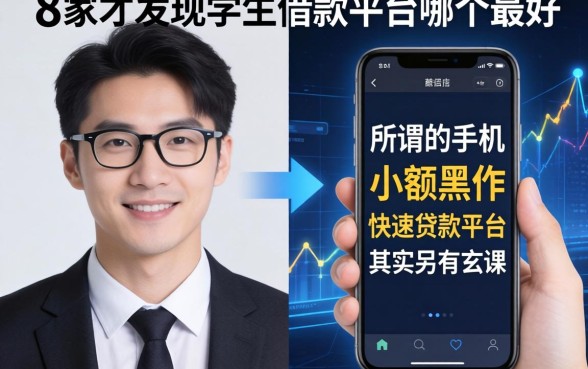 我对比了8家才发现学生借款平台哪个最好，所谓的手机小额黑户快速贷款平台其实另有玄机