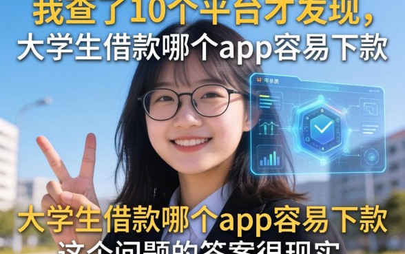 我查了10个平台才发现,大学生借款哪个app容易下款这个问题的答案很现实