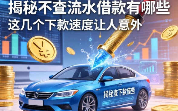揭秘不查流水的借款有哪些，这几个下款速度让人意外