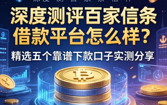 深度测评百家信条借款平台怎么样?精选五个靠谱下款口子实测分享