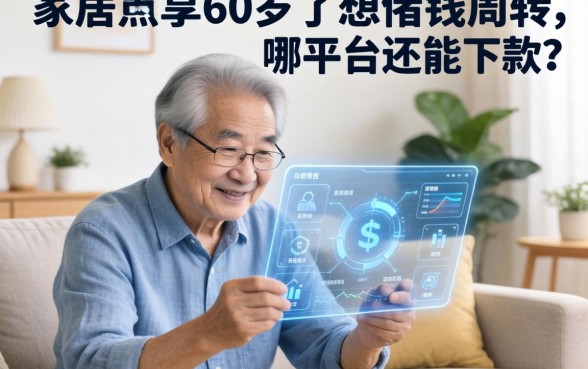 家里老人60岁了想借钱周转，哪个平台还能下款？