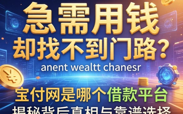 急需用钱却找不到门路？宝付网是哪个借款平台？揭秘背后真相与靠谱选择