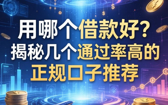 用哪个借款好?揭秘几个通过率高的正规口子推荐
