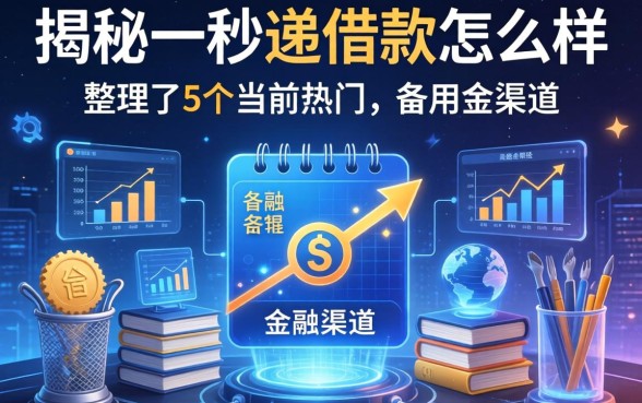 揭秘一秒递借款怎么样：整理了5个当前热门的备用金渠道