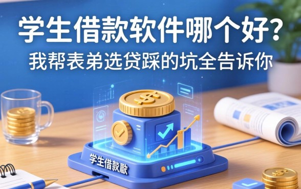 学生借款软件哪个好？我帮表弟选贷踩的坑全告诉你