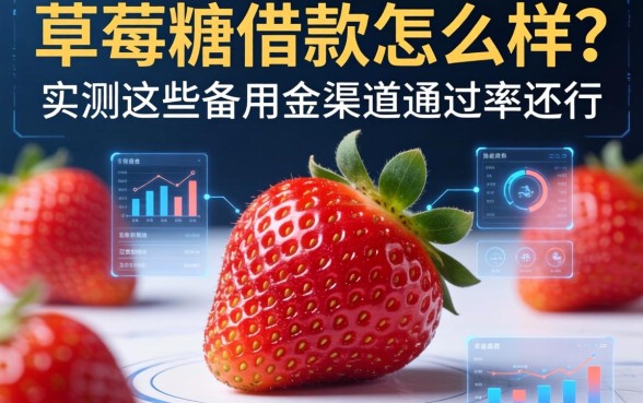 草莓糖借款怎么样？实测这些备用金渠道通过率还行