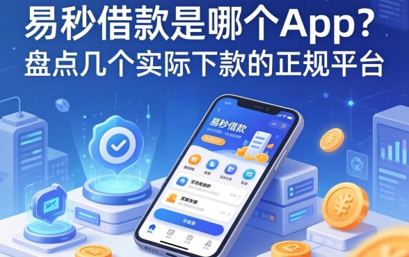 易秒借款是哪个app？盘点几个实际下款的正规平台