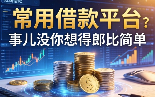 常用借款平台有哪些公司？这事儿没你想得那么简单