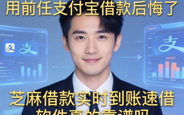 我用前任支付宝借款后悔了，芝麻借款实时到账速借软件真的靠谱吗