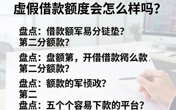 虚假借款额度会怎么样吗？盘点五个容易下款的平台