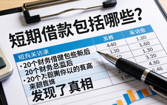 报表里短期借款包括哪些？我采访了20个财务总监后发现了真相