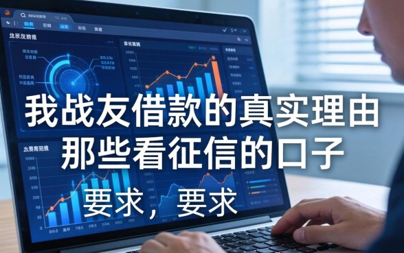 我战友借款的真实理由和那些不看征信的口子