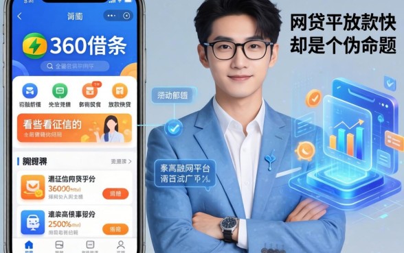我翻遍了360借条界面，发现那些不看征信的网贷平台放款快却是个伪命题