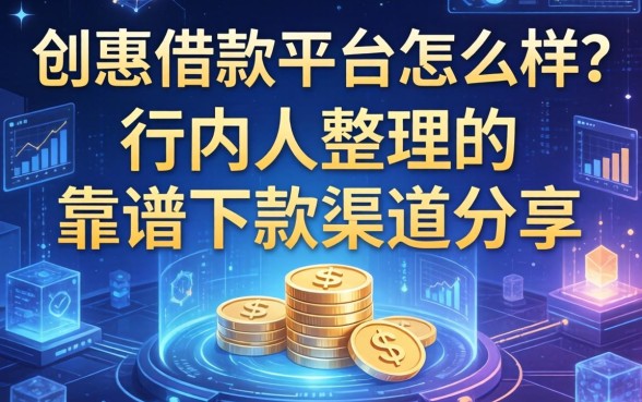 创惠借款平台怎么样？行内人整理的靠谱下款渠道分享