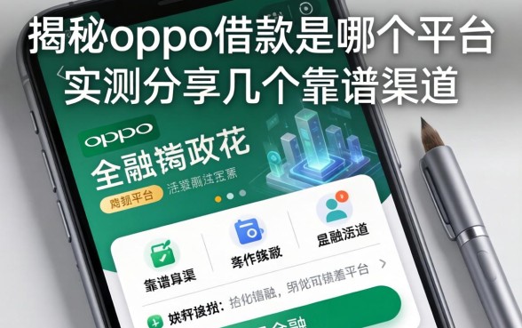 揭秘oppo借款是哪个平台，实测分享几个靠谱渠道