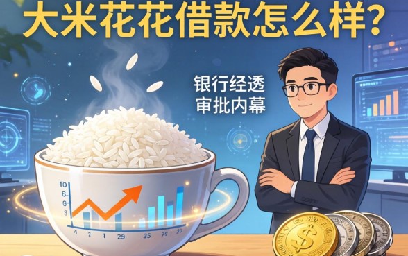 大米花花借款怎么样？银行经理透露审批内幕