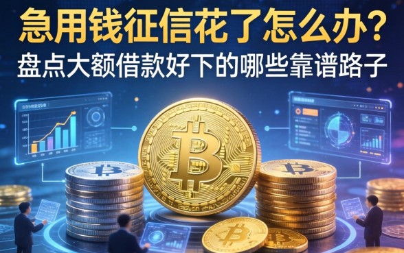 急用钱征信花了怎么办？盘点大额借款好下的有哪些靠谱路子