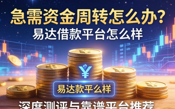 急需资金周转怎么办？易达借款平台怎么样？深度测评与靠谱平台推荐