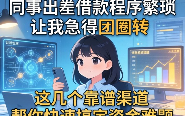 同事出差借款程序繁琐让我急得团团转，这几个靠谱渠道帮你快速搞定资金难题