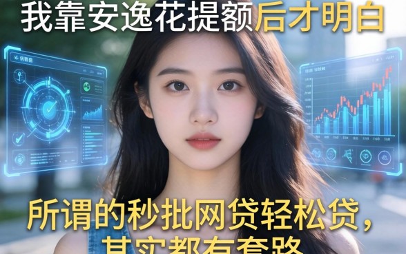 我靠安逸花提额后才明白，所谓的秒批网贷轻松贷，其实都有套路